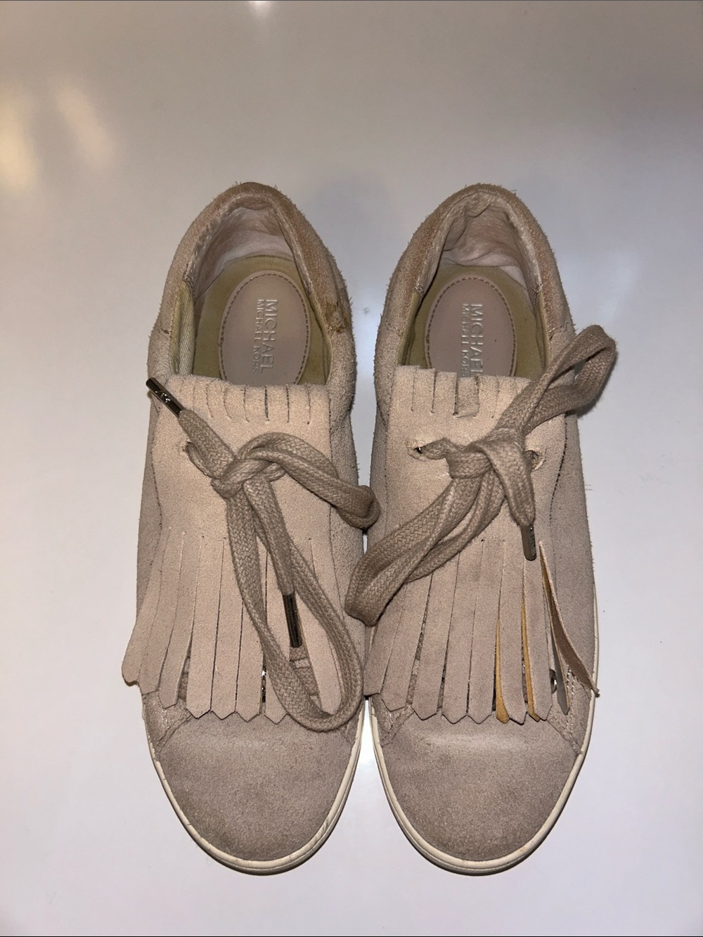 Michael Kors Suede Fringe Lace-Up Women's Sneakers Size 7